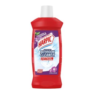 Harpic Bathroom Cleaner Liquid New Thicker Bathroom Floor Cleaner Red Harpic Bottle -1 ltr