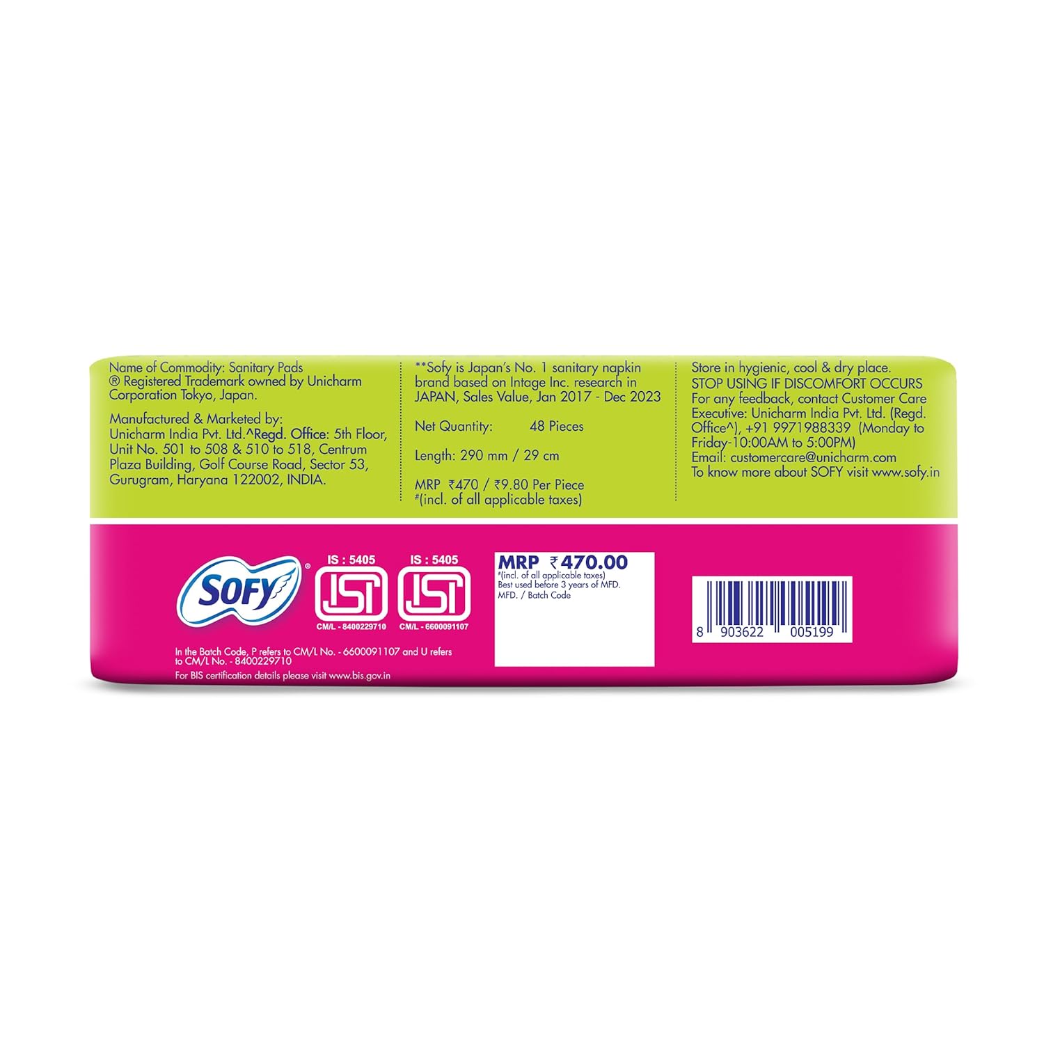 Sofy Anti-Bacteria Sanitary Pads (XL Size - 290 mm) 48 Pads - Image 2